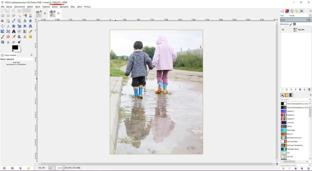 Kolaż ze zdjęć w GIMPIe - tutorial 3